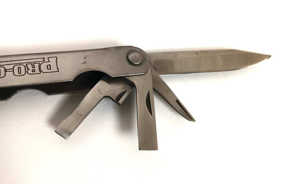 Pro-Case® Folding Stainless Multi-Tool Knife With Black Case