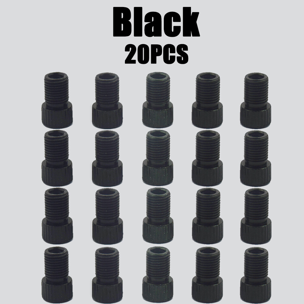 20Pcs Presta to Schrader Valve Adapter Converter for Bike Bicycle Tire Tubes