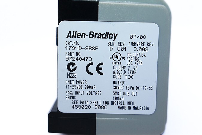 ALLEN BRADLEY 1791-D8B8P COMPACTBLOCK I/O