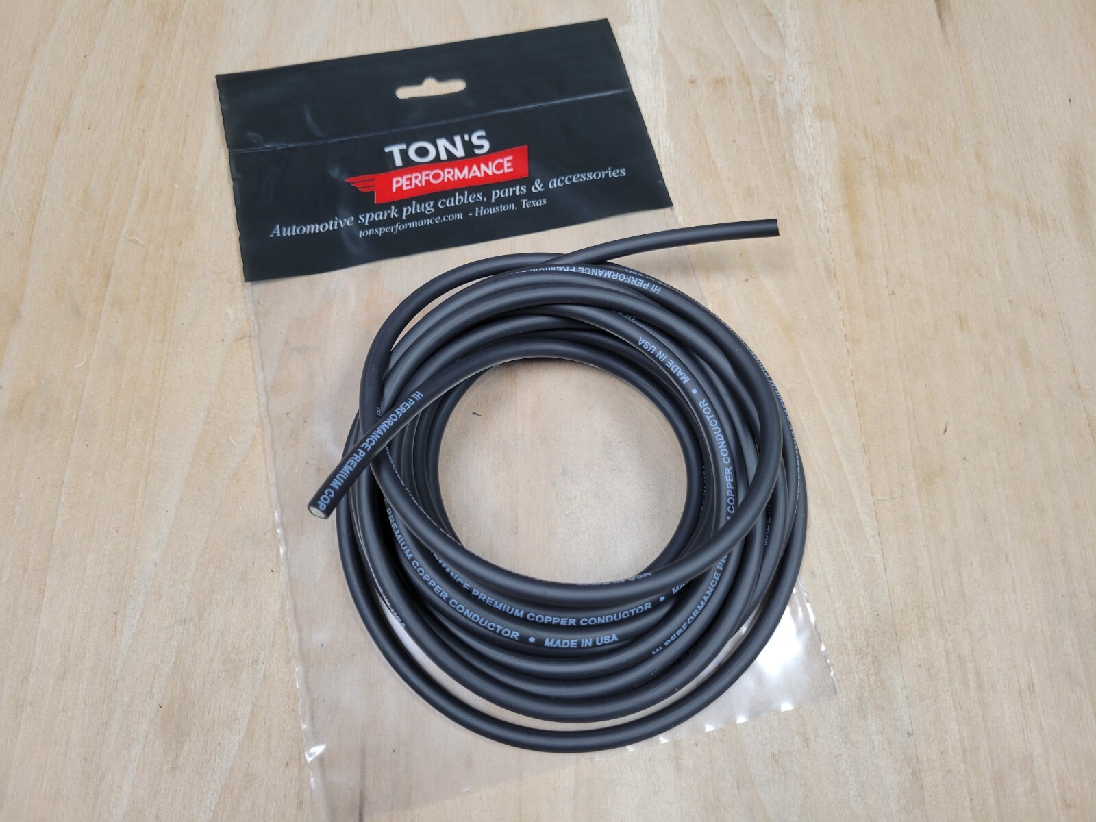 Premium Tinned Copper Core Spark Plug wire 7 MM Universal Fitment, 10 feet roll