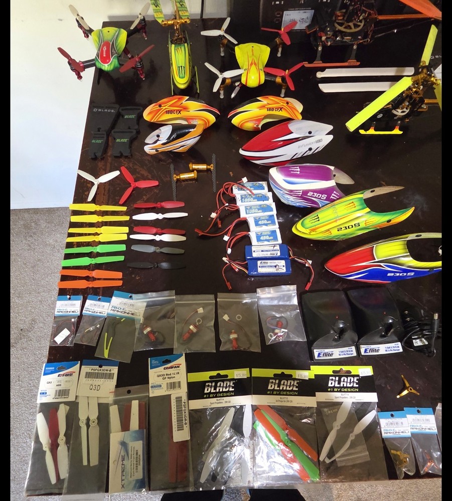 Blade RC helicopters used