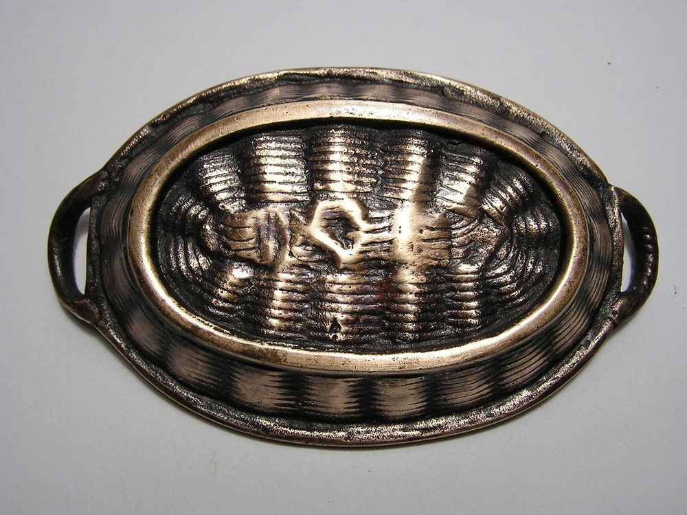 Vintage Solid Copper Basket Trinket Holder