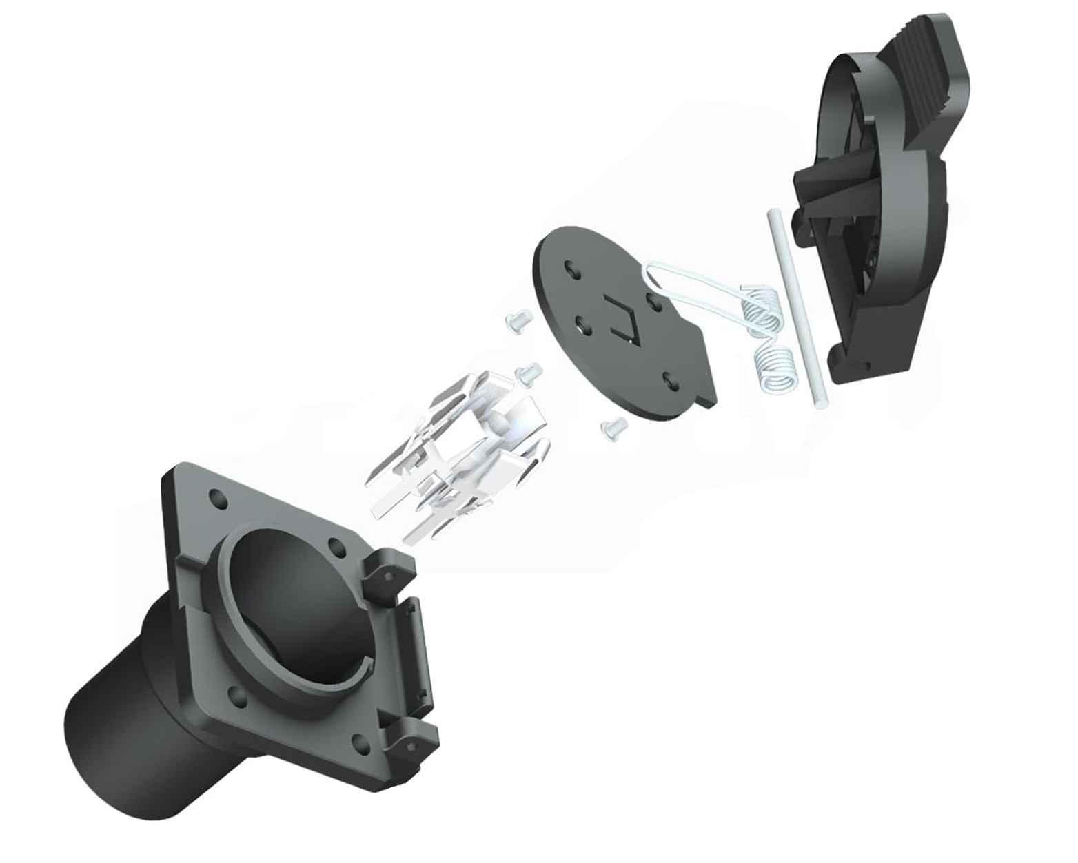 7-Way Trailer/RV Blade Socket - OEM Replacement - USCAR to 7-Pin Vehicle-Side