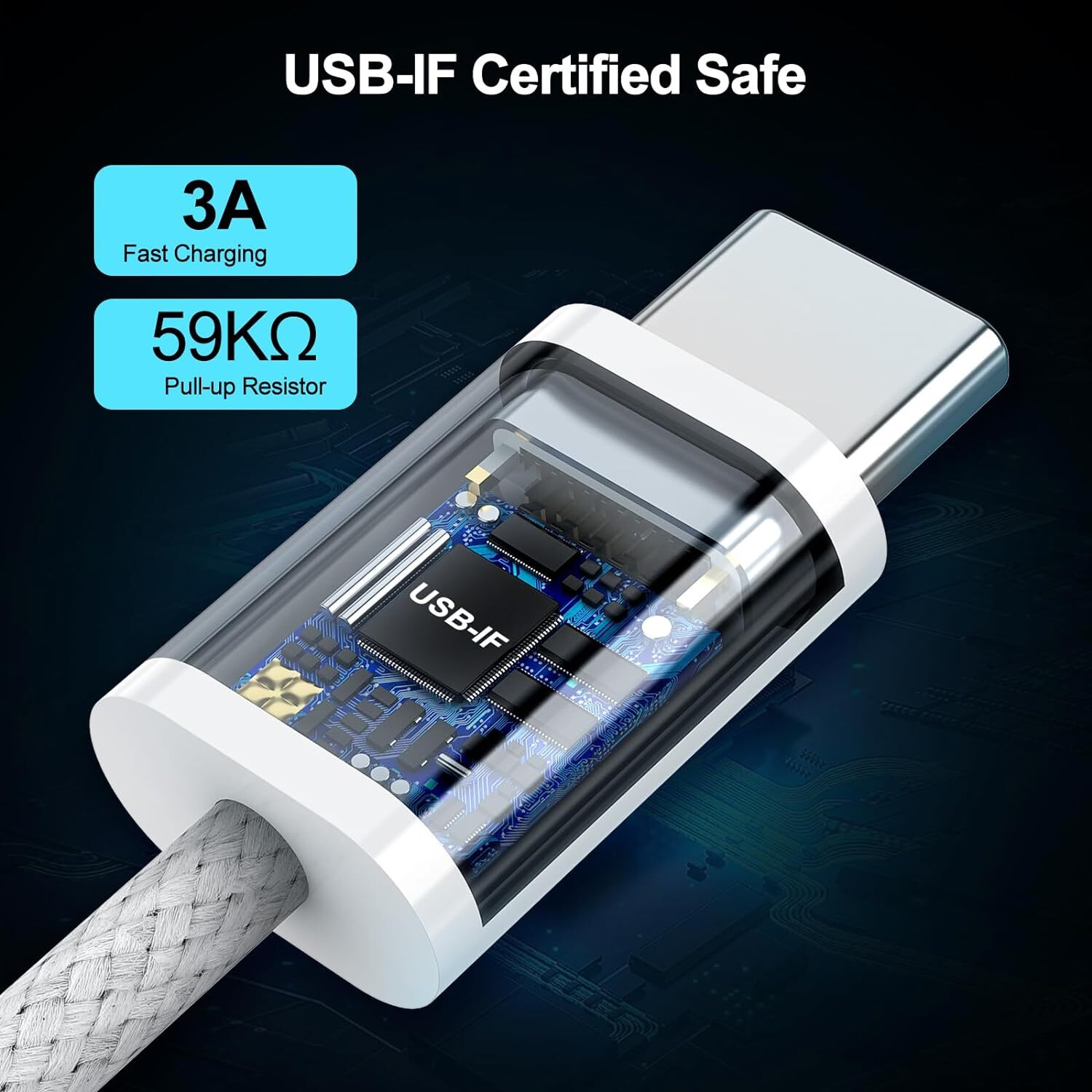 USB-C to USB-C Cable Fast Charger Lot Type C Charging Cord For iPhone 16 15 Pro