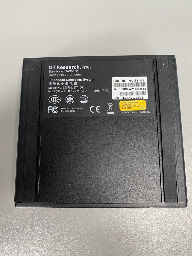 Micros DT Research DT166 700876-318 Embedded Controller System