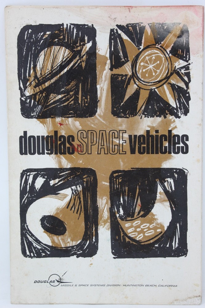 Douglas Space Vehicles Fold Out Mailable Advertisement Space Systems Division