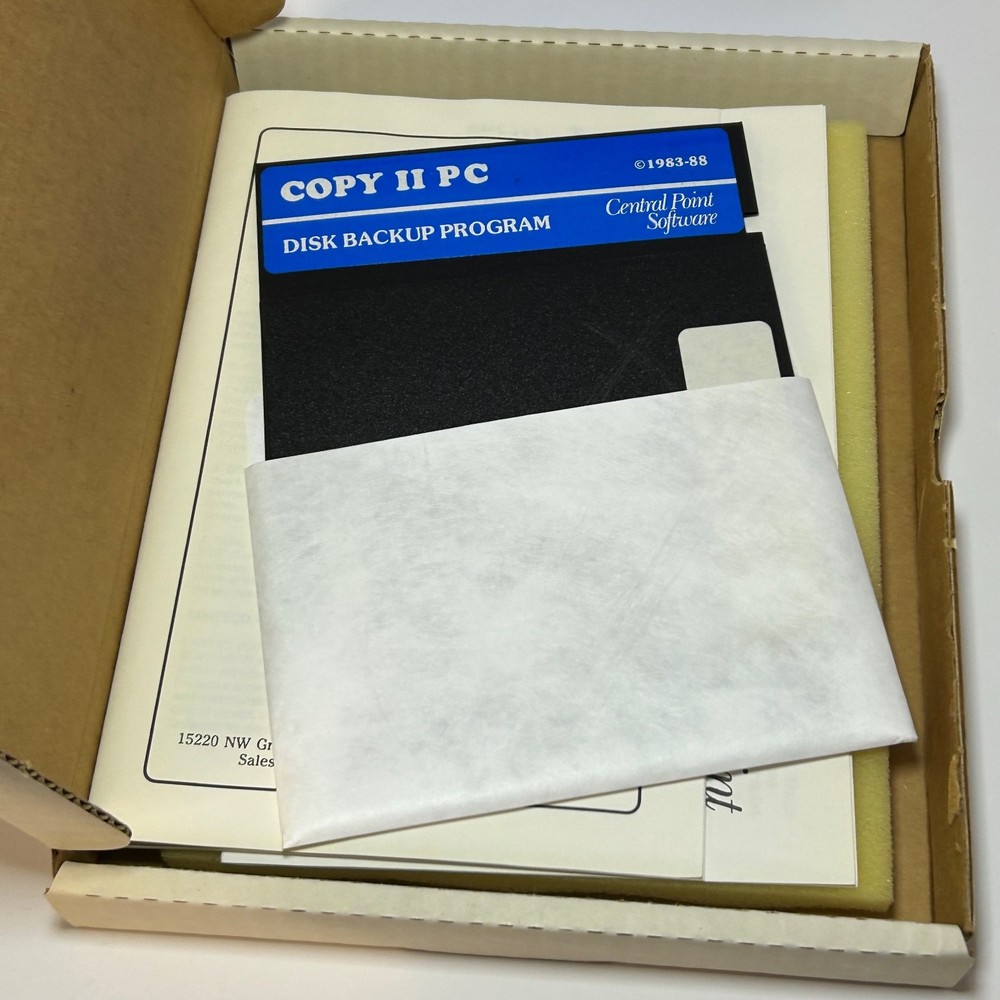1988 COPY II Disk Tools IBM PC & Compatibles Software Manual & Floppy Disk