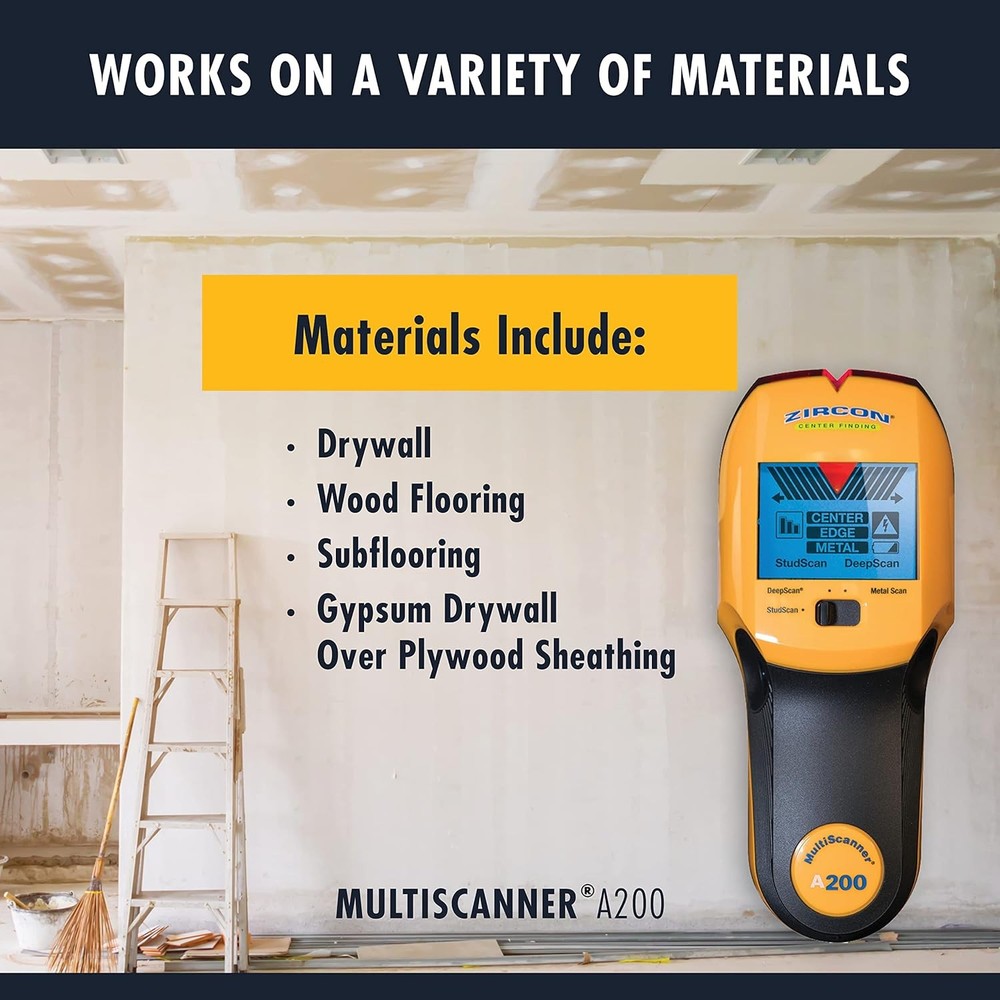 Multiscanner A200 – Electronic Wall Scanner Stud Finder & Metal Detector with Li