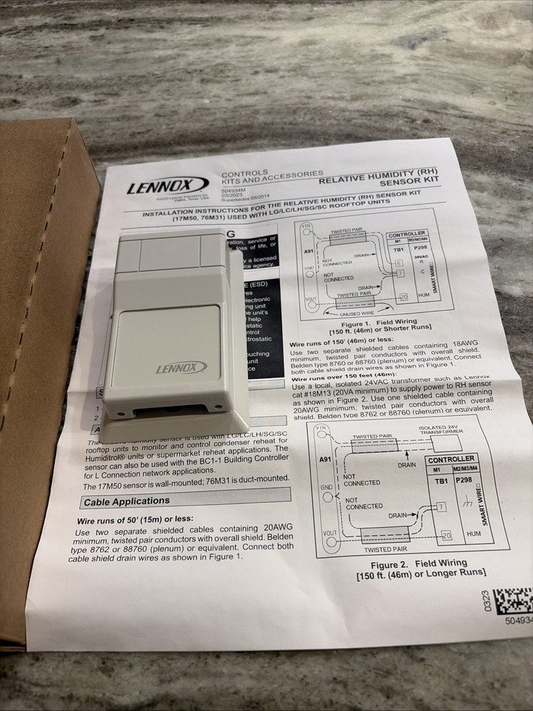 Lennox 17M50 Relative Humidity Sensor (NEW)