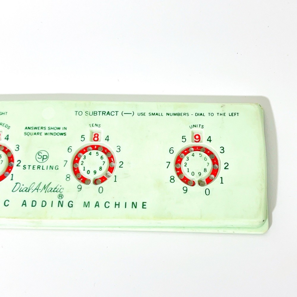 Sterling Dial-A-Matic Automatic Adding Machine Vintage No. 565