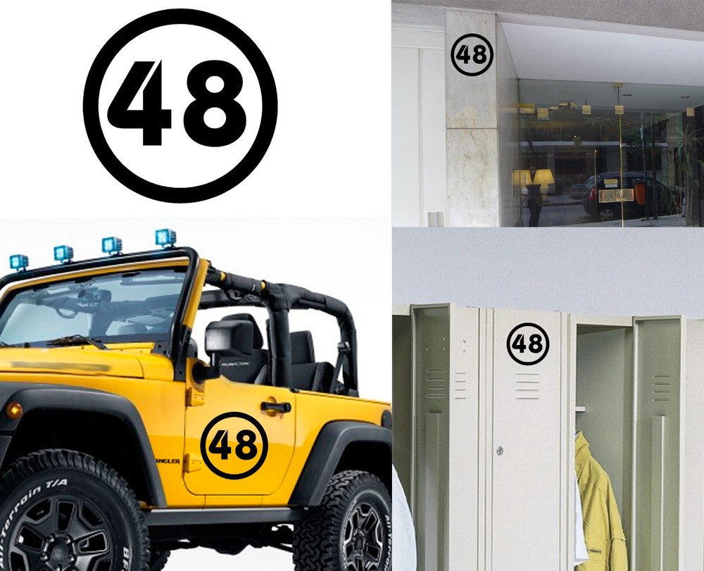 Number 48 Version v2, Sticker Vinyl