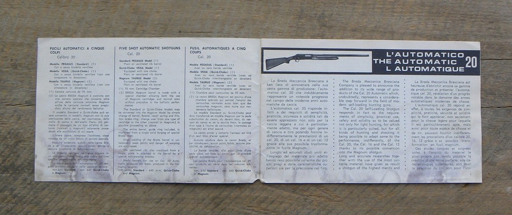 Breda The Automatic 20 Instructions Manual
