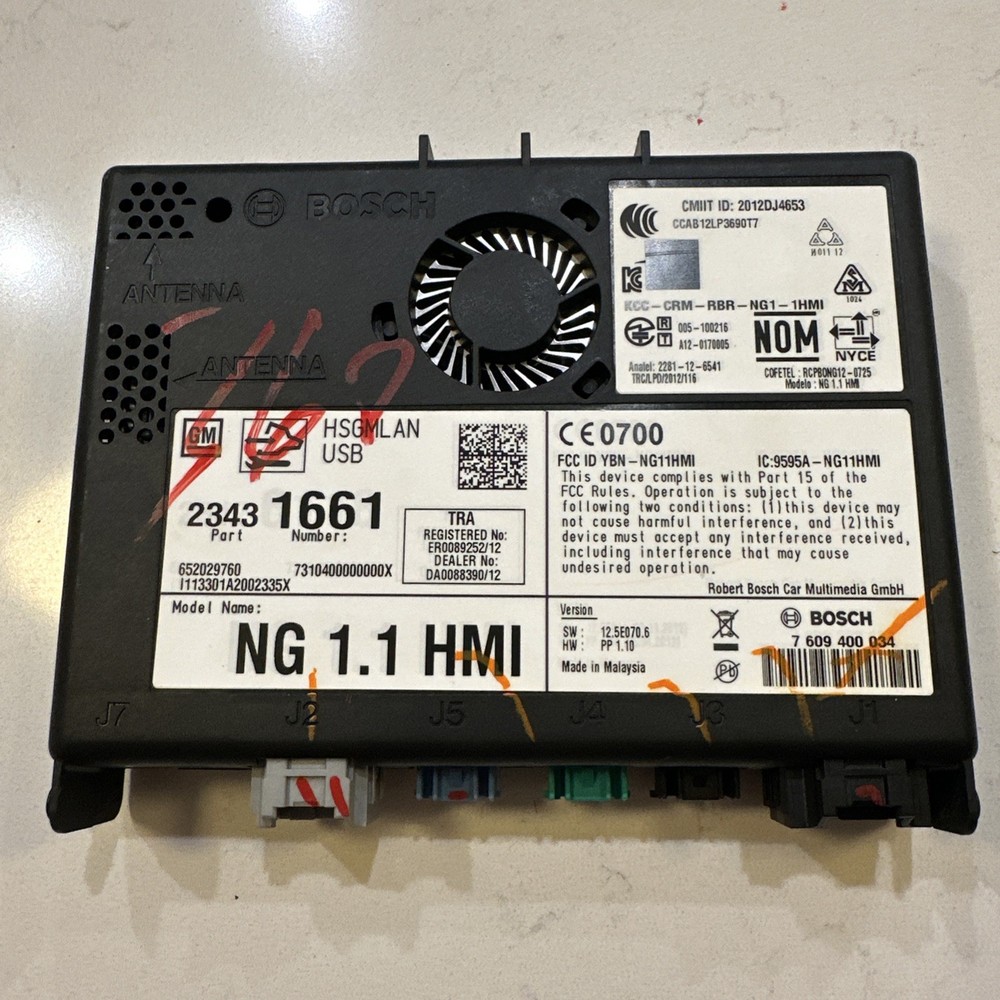 2013-2015 GM HUMAN MACHINE INTERFACE HMI MODULE OEM *UNLOCK EXTRA FEE* 23431661