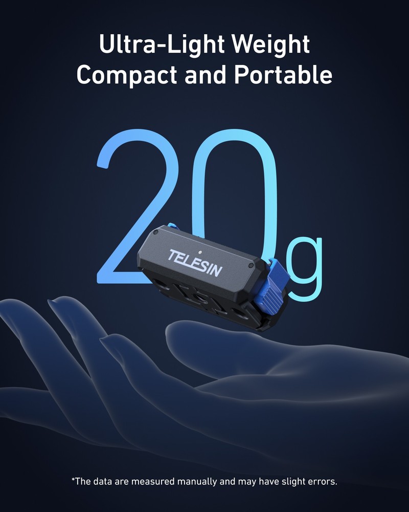 Magnetic Quick-Release Charging Adapter Mount for DJI Osmo Nano Action Camera