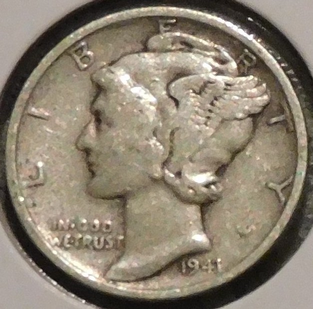 Silver Dime - Mercury - 1941-S
