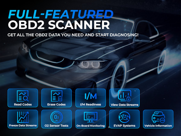 ArtiLink400 OBD2 Scanner Solve Generic & Manufacturer-specific Trouble Codes