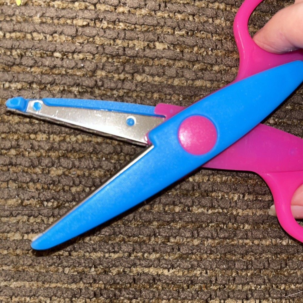 Paper Edge Scissors Set of 6 Different Patterns Craft Scissors