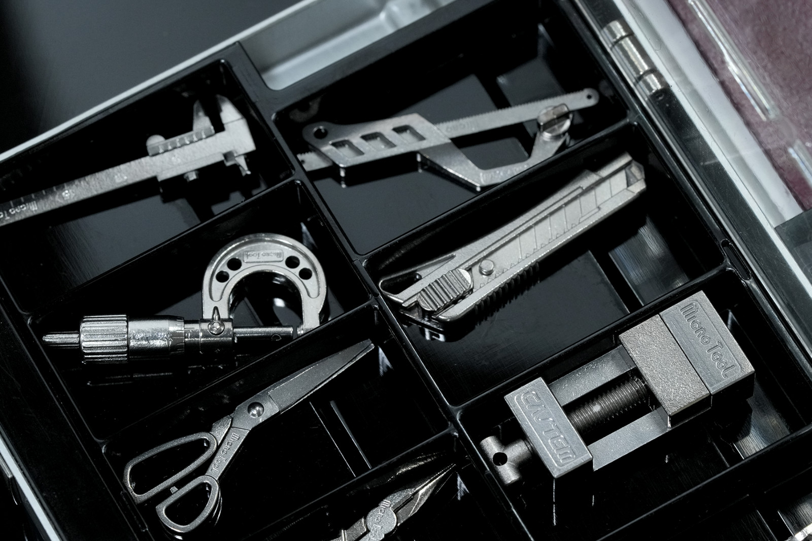 12 Types Micro Tool Set Miniature Collectibles Attaché Case Dad Gift Japan New