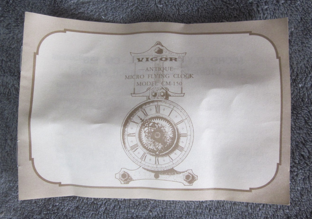 Micro Flying Clock: CM-150: Made in Japan: COMPLETE w/ BOX & EVERYTHING ELSE