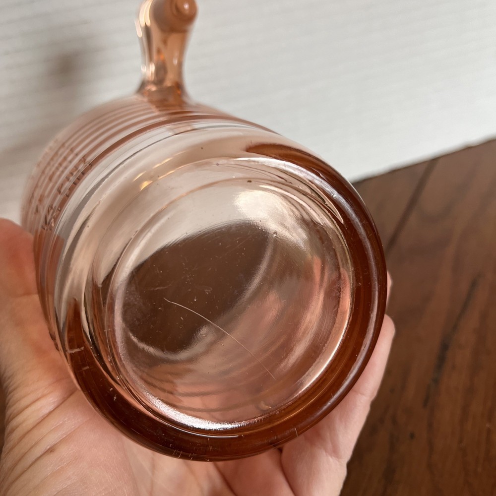 US Glass Slick Handle Pink 2 Cup Measuring Pitcher