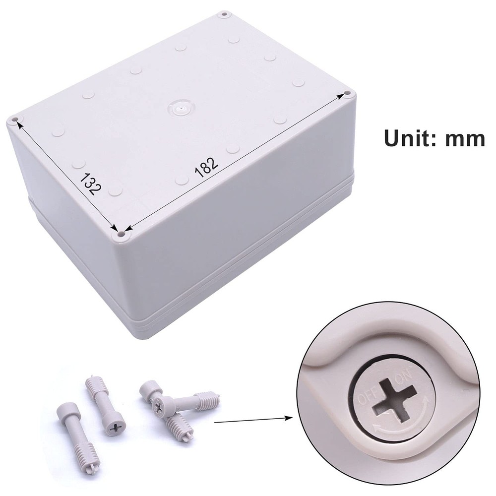 /Waterproof Dustproof IP67 Junction Box ABS Plastic Electrical Project Box DIY C