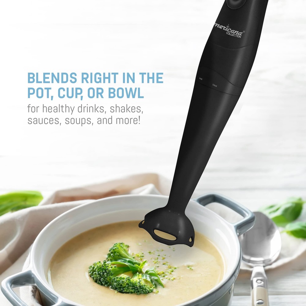 EHB2425B Electric Immersion,Mixer,Chopper,1-Touch Control Hand Blender,150 Watts