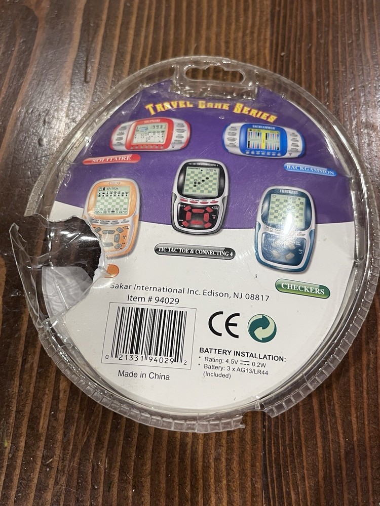 Backgammon Game Electronic Handheld Vtg Travel Size