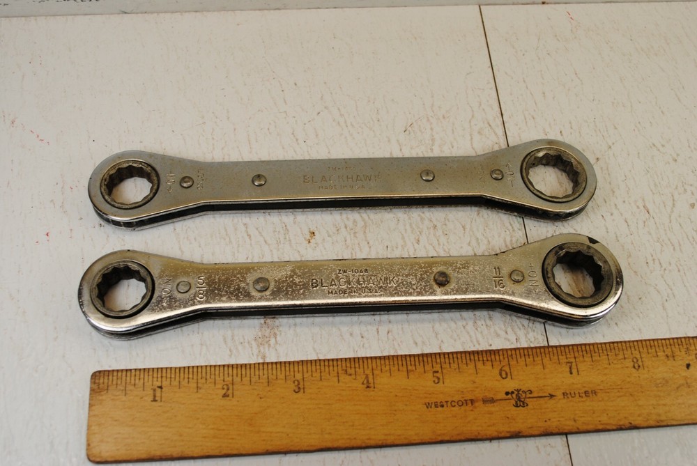 Blackhawk Tools Ratcheting Wrenches 5/8 - 11/16" & 5/8 - 3/4"