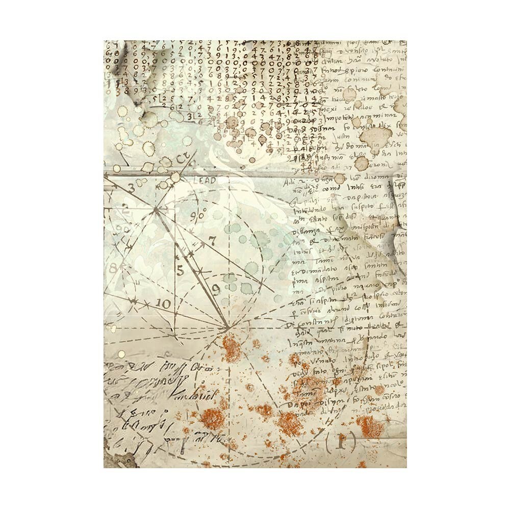 Stamperia A6 RICE PAPER - ALTEREGO - 8 ASSORTED SHEETS 10.5 x 14.8cm