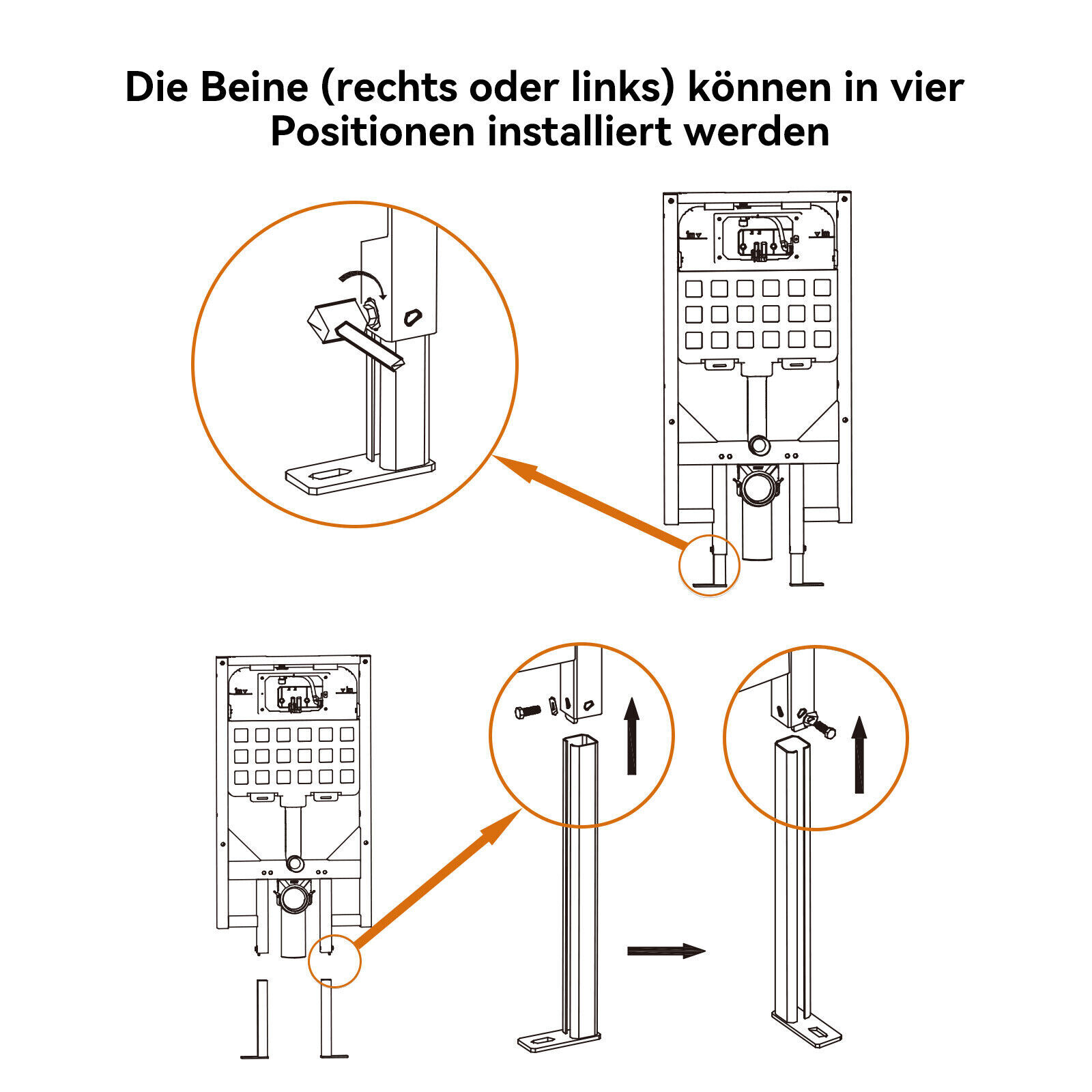 Compact Wall Hung Toilet Combo Set Concealed In-Wall Toilet Tank HOROW