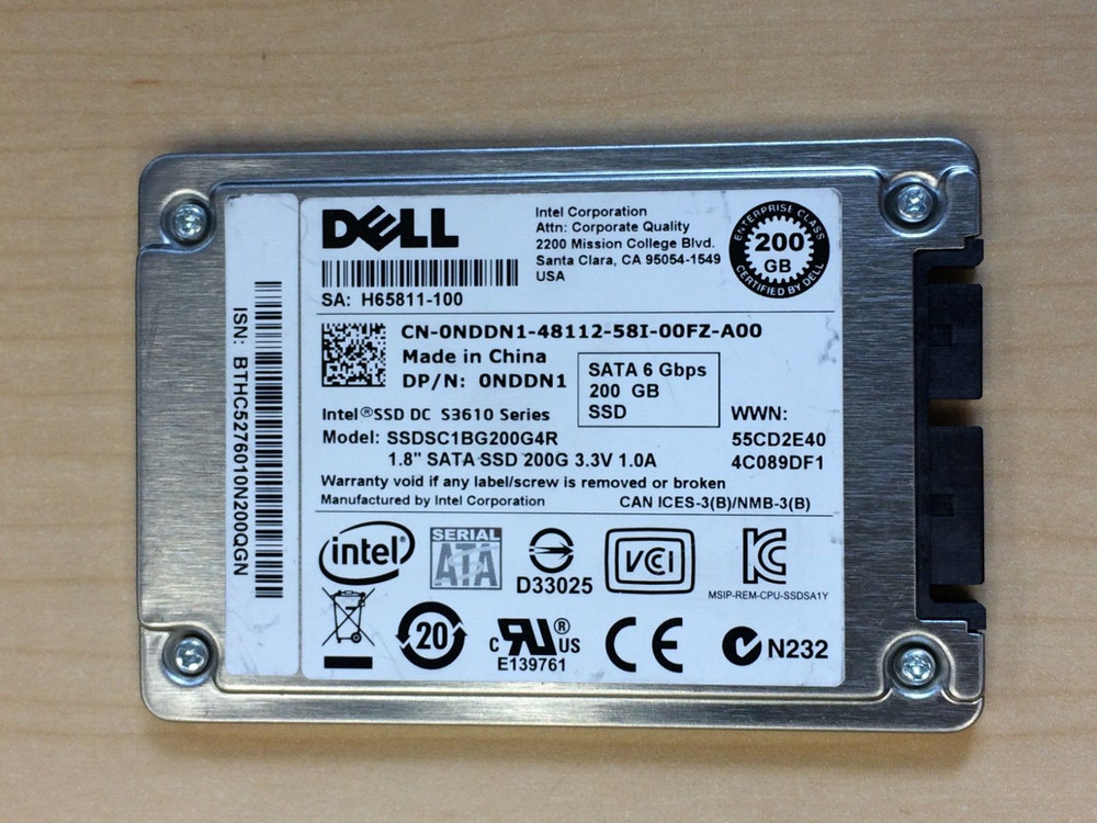 200GB SSD 1.8" Mixed Major brands
