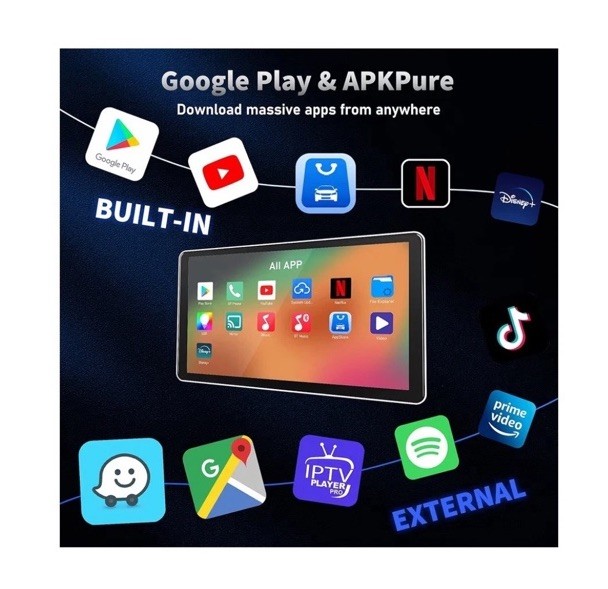 4-in-1 Wireless CarPlay Adapter & Android Stream New Sealed AI Box FAST SHIPPING
