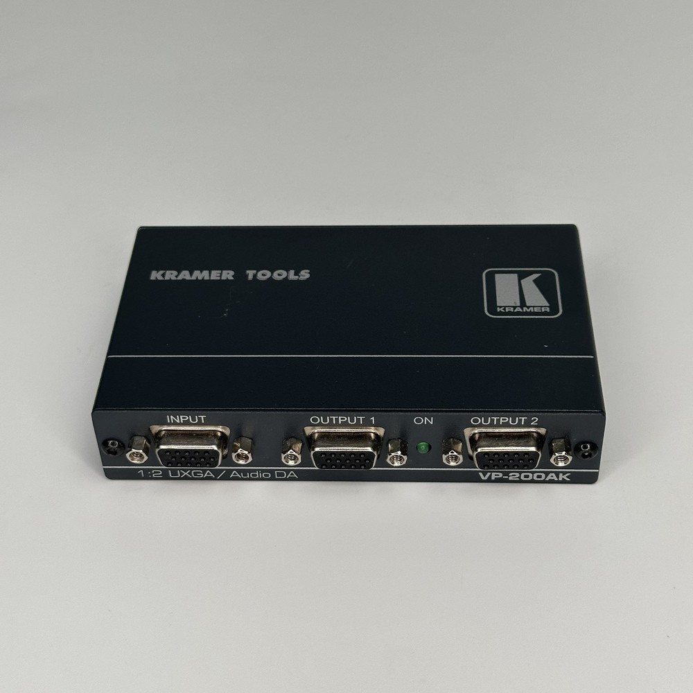 Kramer VP-200AK 1:2 Computer Graphics Video Stereo Audio Distribution Amplifier