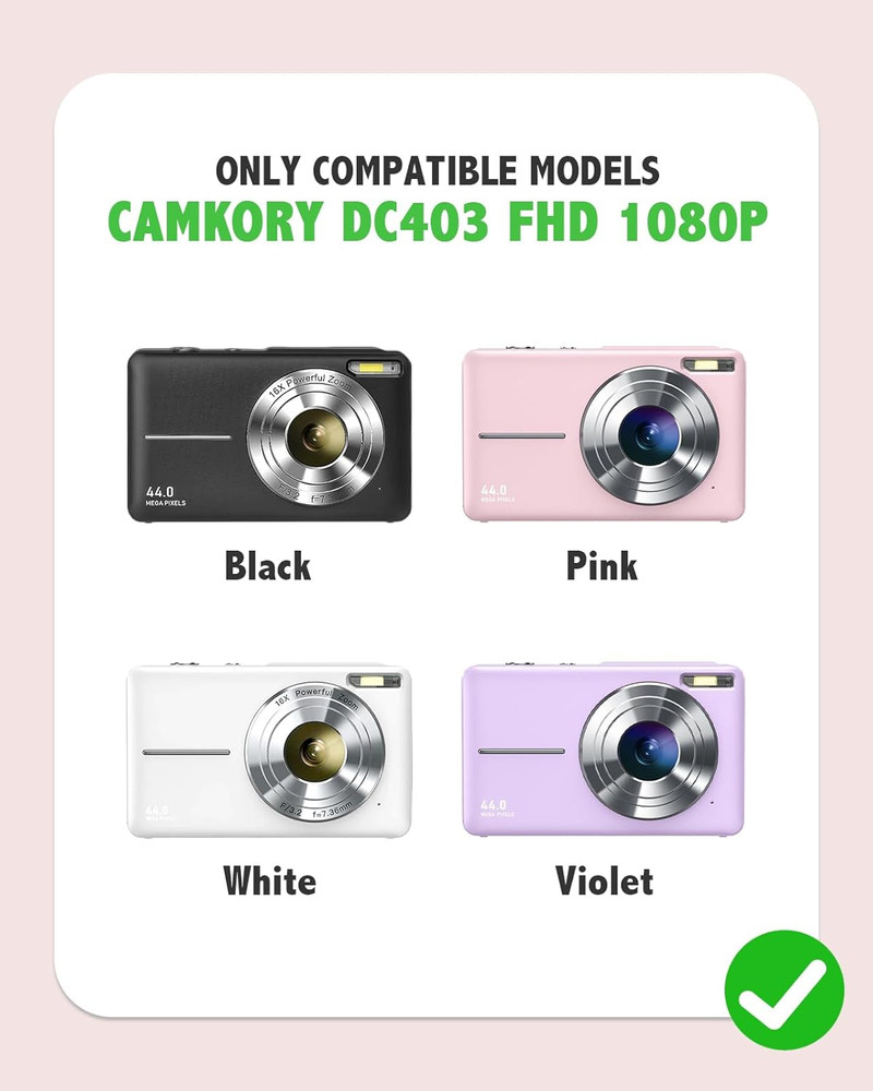 CAMKORY DC403 Silicone Camera Case - Lightweight Protective Sleeve