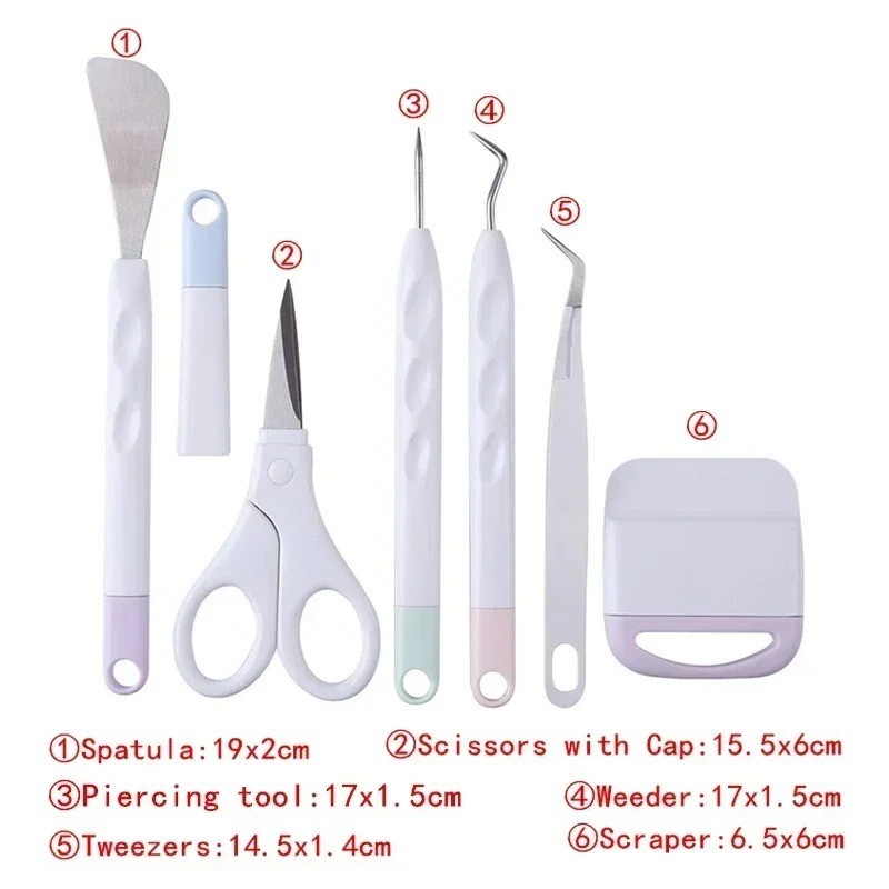 6 PCS Basic Weeding Tools Set for Vinyl, Cricut, Precision Craft Vinyl Tool Kit