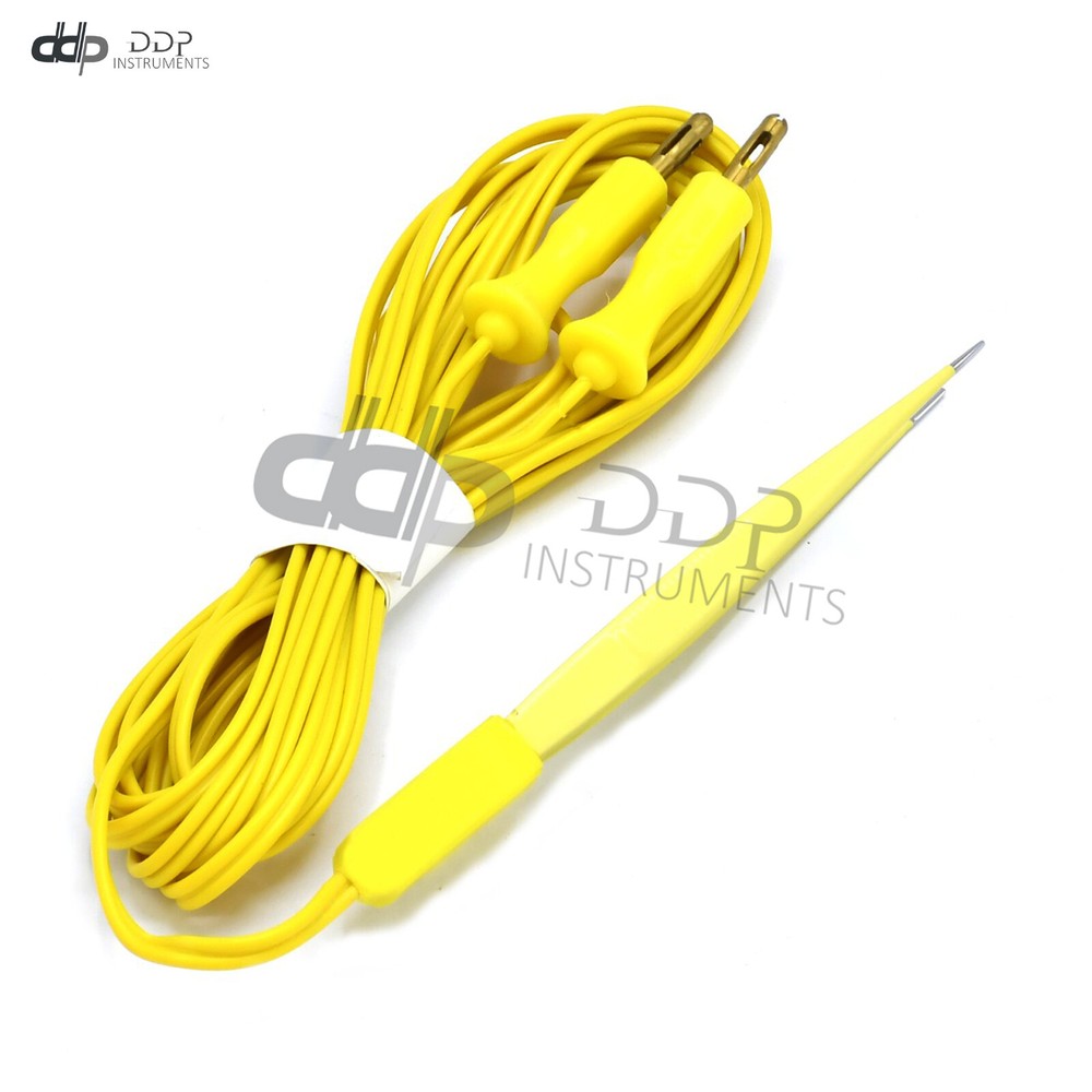 Bipolar Cushing Forceps 5" Yellow Electrosurgical Instruments EL-028