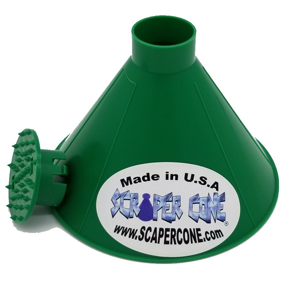 The Original Scraper Cone Ice Scraper With the Twist & Lock Cap Made In The USA