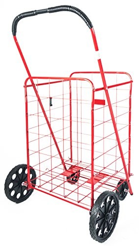 ATH Large Deluxe Rolling Utility / Shopping Cart - Stowable Folding Heavy Dut...