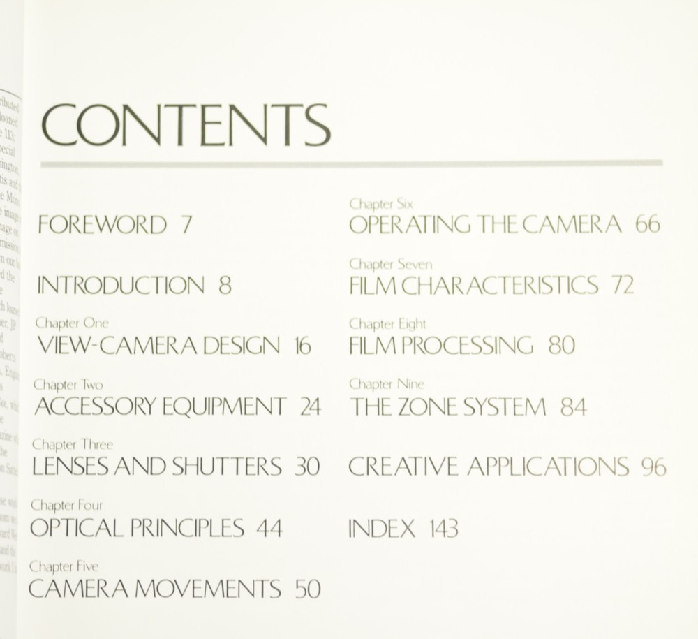 "Using the View Camera" by Steve Simmons. 144 pages.