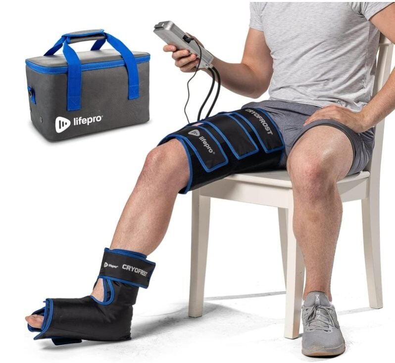 LIFEPRO CRYOFROST COMPRESSION SYSTEM Cold Therapy Machine for Ankle, Calf, &KNEE
