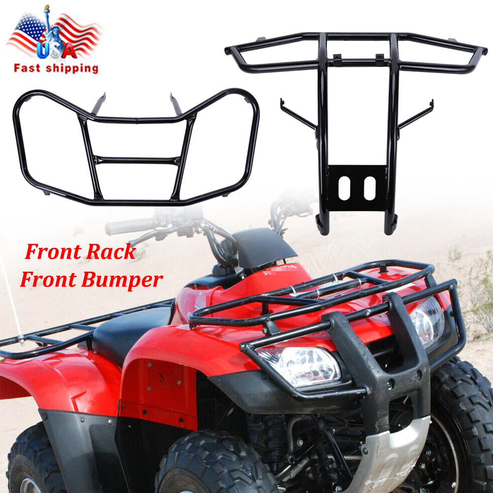 For 2005-2025 Honda Recon 250 TRX250TE TRX250TM Front Bumper Guard+ Carrier Rack