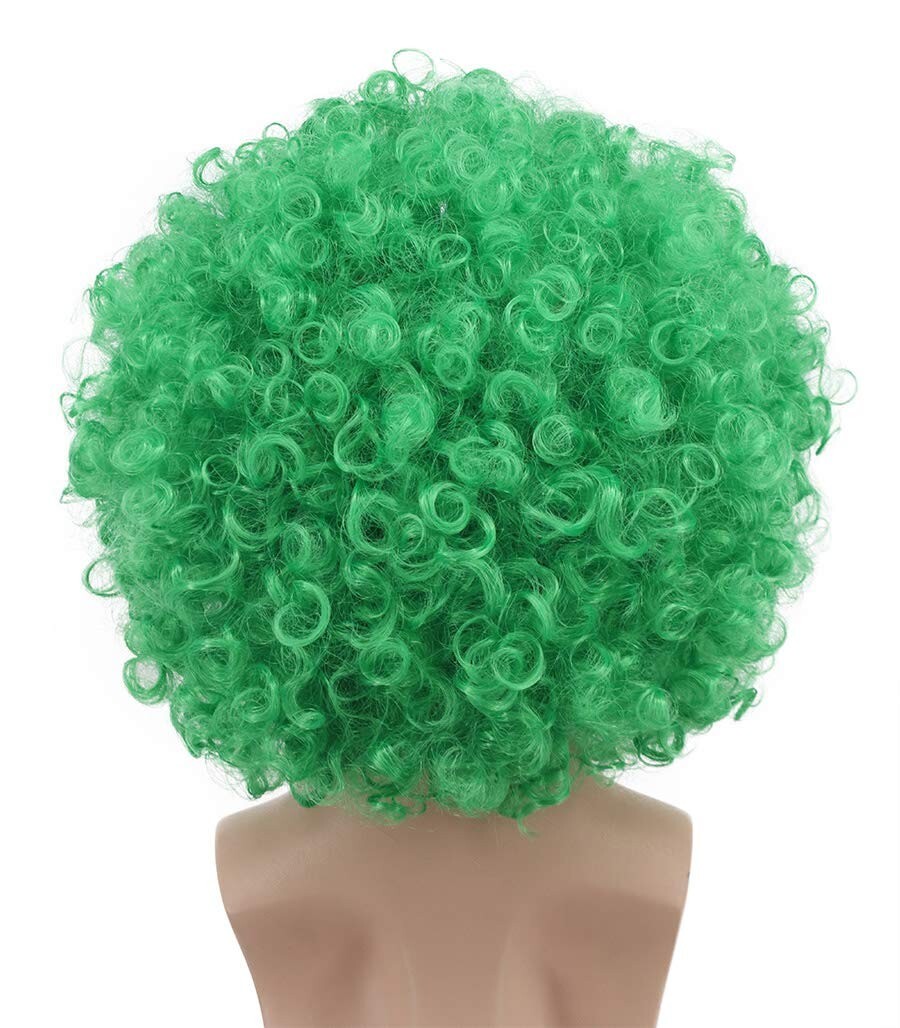 Curly Green Clown Wig St.Patrick’s Halloween Green Afro One Size Fits All- NEW