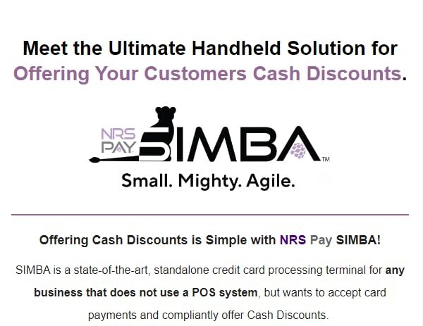 Simba from NRS -Ultimate handheld credit card terminal