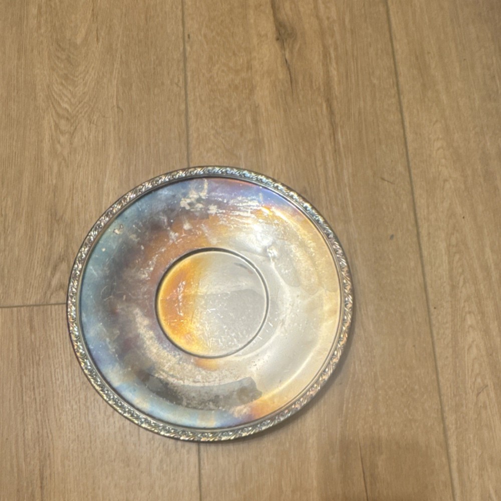 Reed & Barton Silverplate Decorative Serving Plate Model 1209 Elegant Tableware