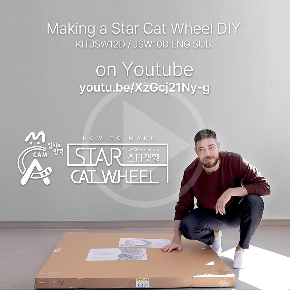 Large Cat Exercise Wheel for Climbing and Scratching, Safe and Durable Materials