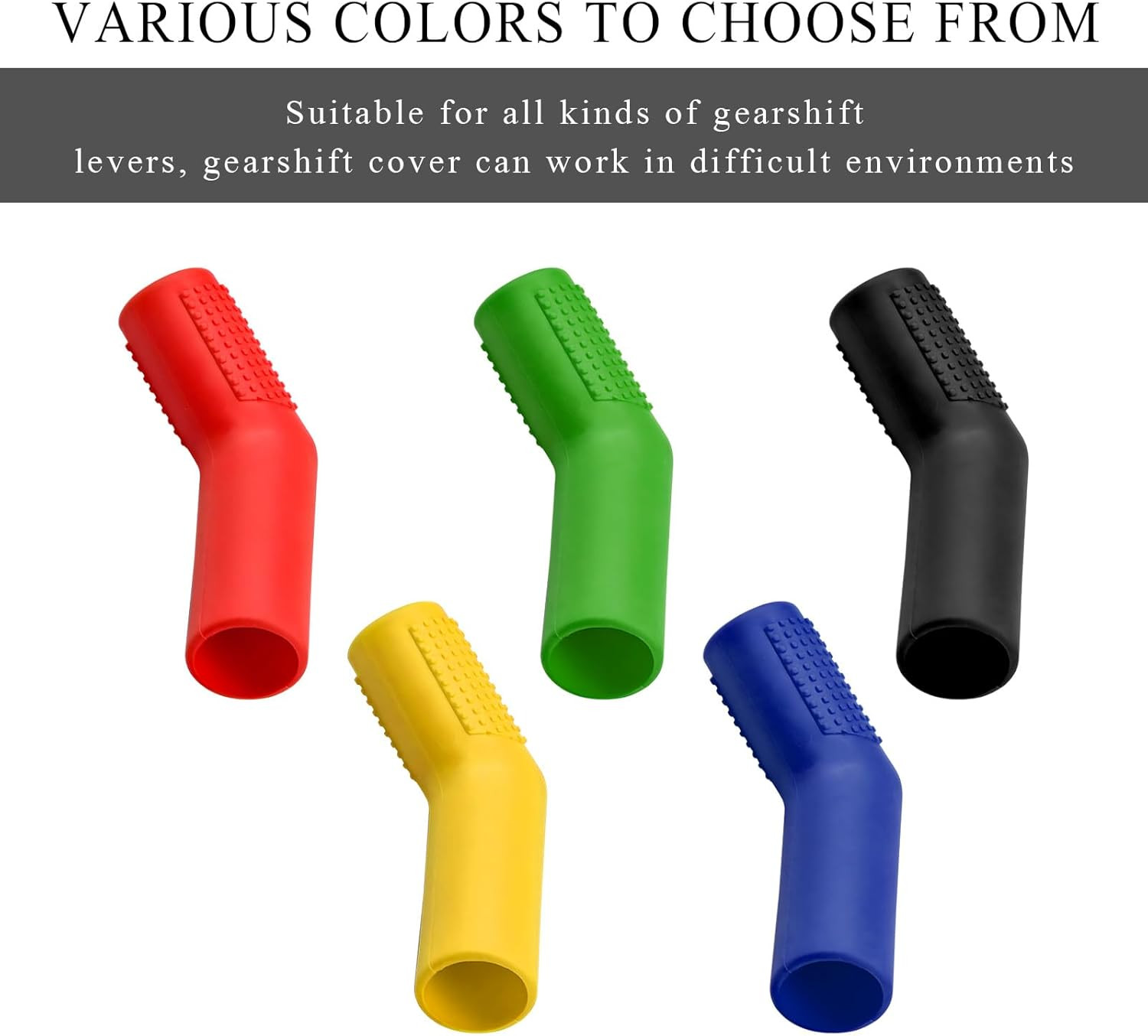 2PCS Motorcycle Rubber Gear Shift Lever Shoe Protector Universal Anti Black