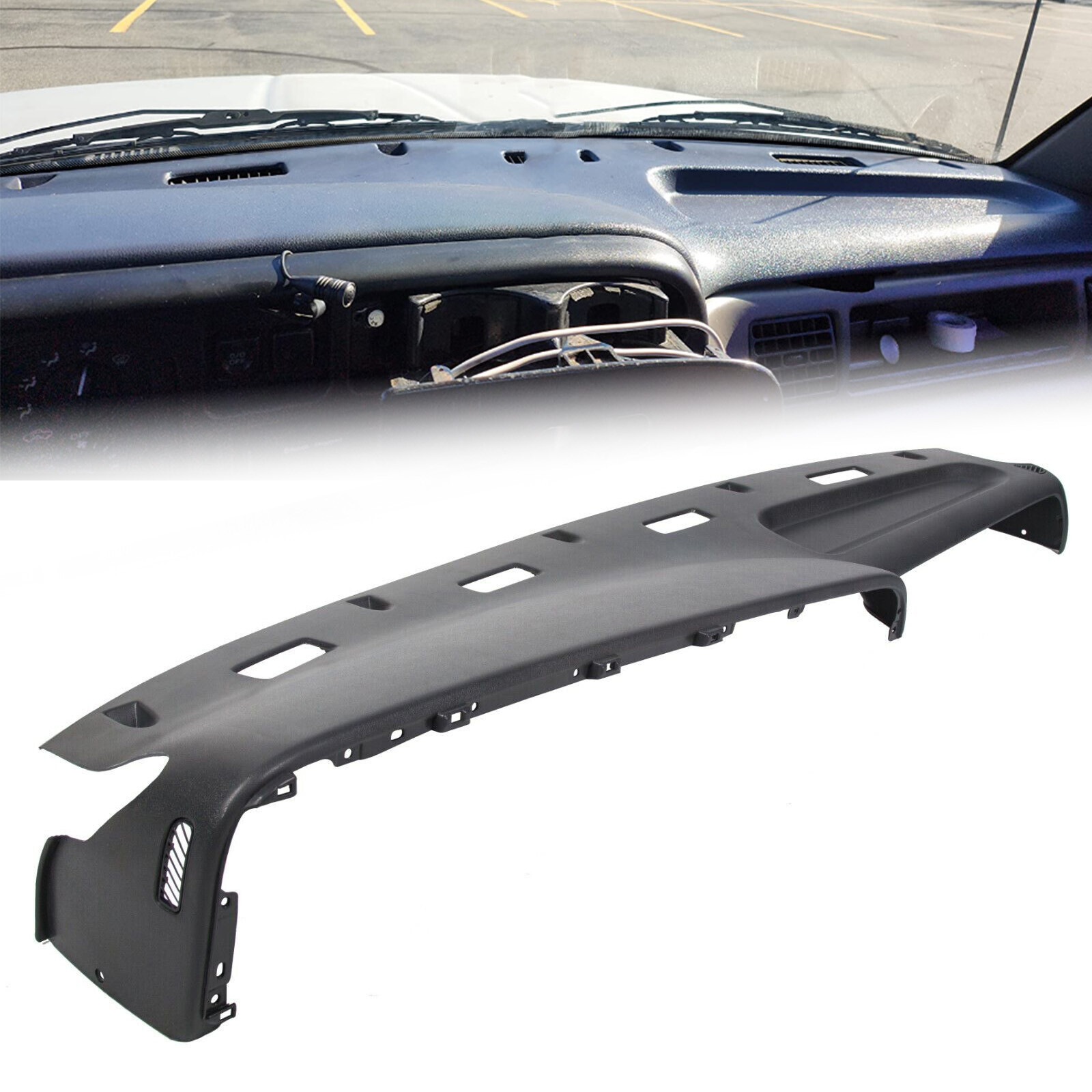 For 1994 95 96 1997 Dodge Ram Truck Dash Board Panel Cover Top Gray Replacement