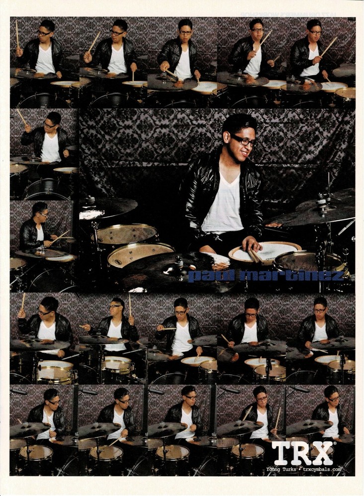 TRX CYMBALS - PAUL MARTINEZ - 2011 Print Advertisement