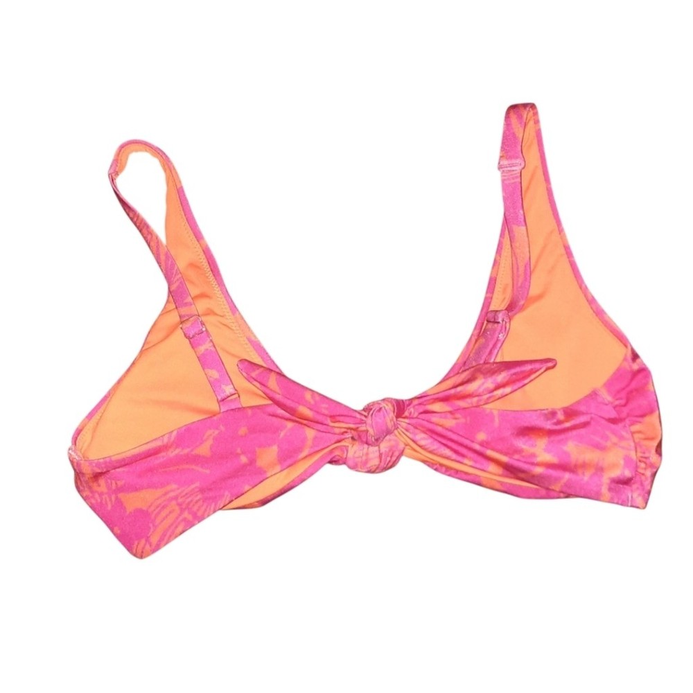 Pink and Orange Bikini Top Size Medium