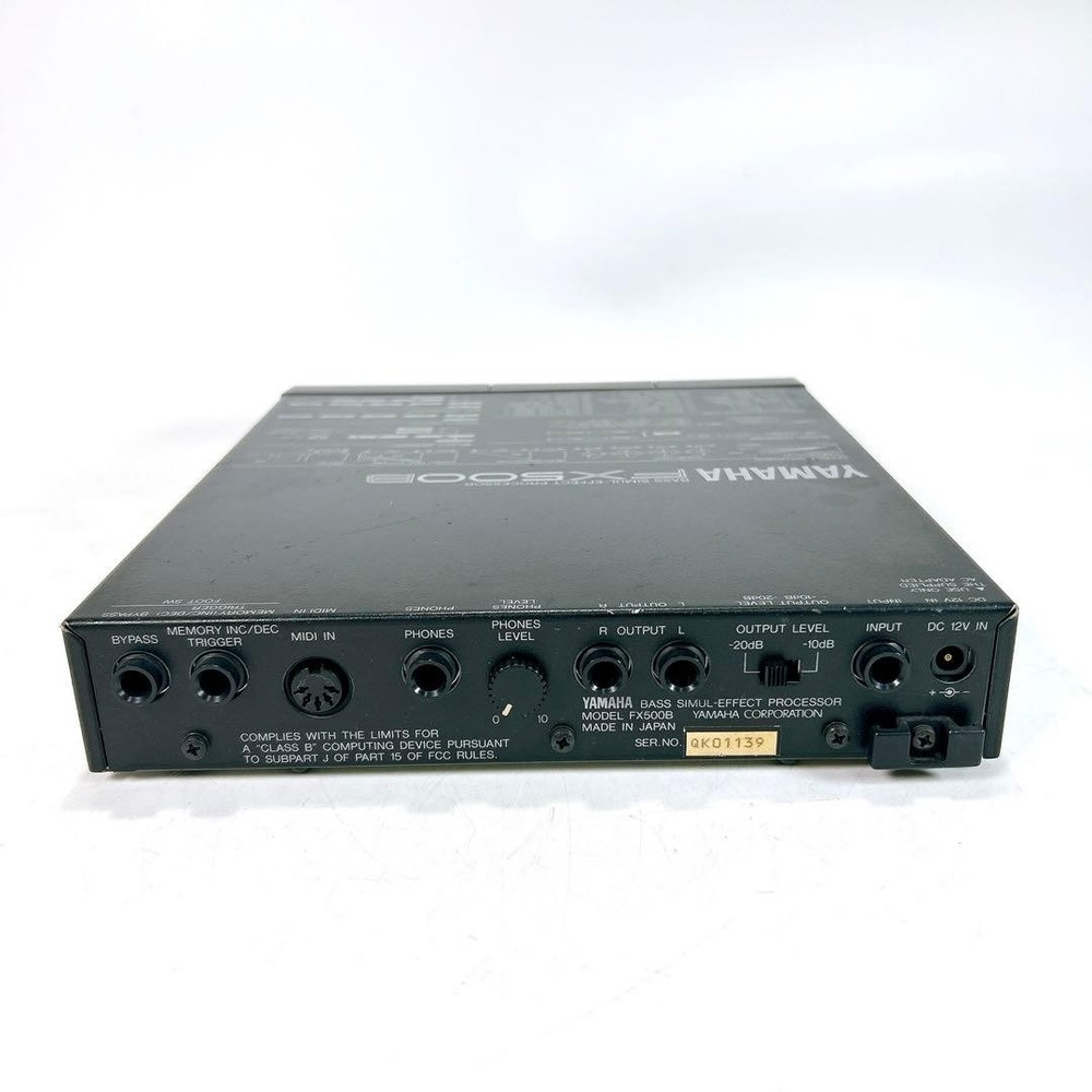 Yamaha FX500B Bass Multi Effects Processor Rack Unit Tested Working Japan